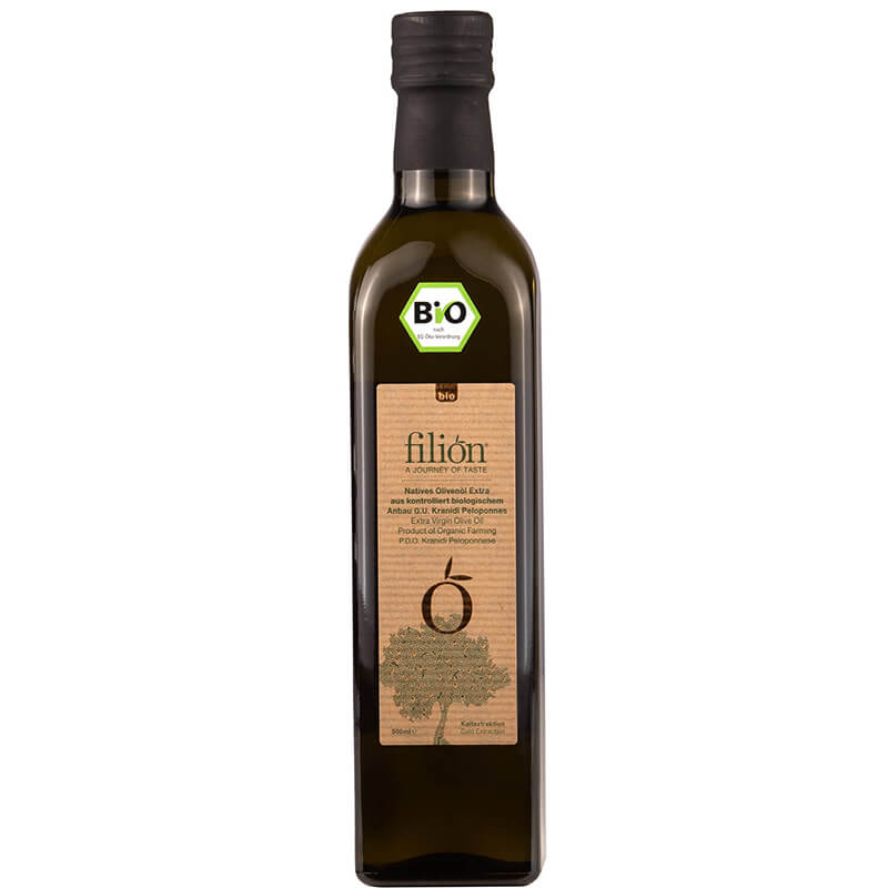 Filion Natives Olivenöl extra aus Griechenland Bio, 500 ml weitere Ansicht Filion Natives Olivenöl extra aus Griechenland Bio, 500 ml