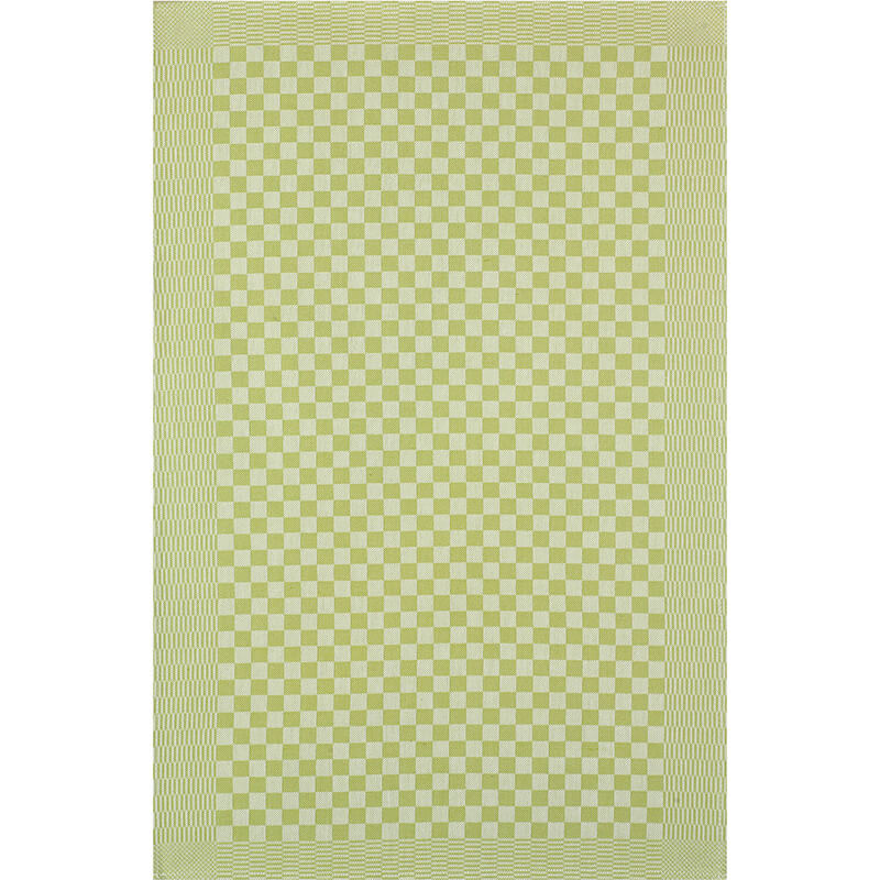 Kracht Grubentuch grün weiß kariert 50/70 cm, Vollzwirn