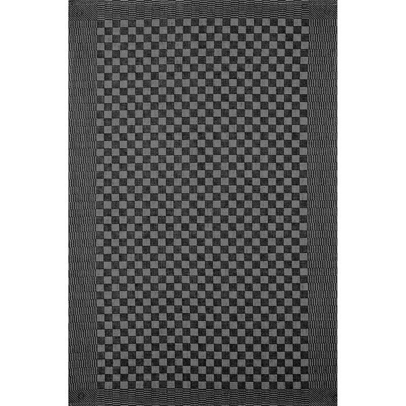 Kracht Grubentuch schwarz weiß kariert 50/70 cm, Vollzwirn weitere Ansicht Kracht Grubentuch schwarz weiß kariert 50/70 cm, Vollzwirn