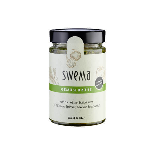 SweMa frische Roh-vegane Bio Gemüsebrühe 320 g Glas - für 12 Liter weitere Ansicht SweMa frische Roh-vegane Bio Gemüsebrühe 320 g Glas - für 12 Liter