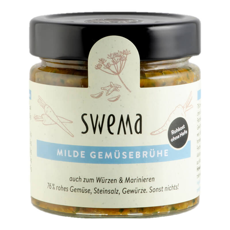 SweMa frische Bio milde Gemüsebrühe 210 g Glas - für 8 Liter weitere Ansicht SweMa frische Bio milde Gemüsebrühe 210 g Glas - für 8 Liter
