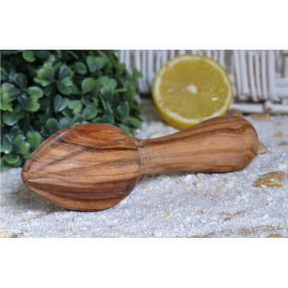 Zitronenpresse aus Olivenholz 15 cm weitere Ansicht Zitronenpresse aus Olivenholz 15 cm