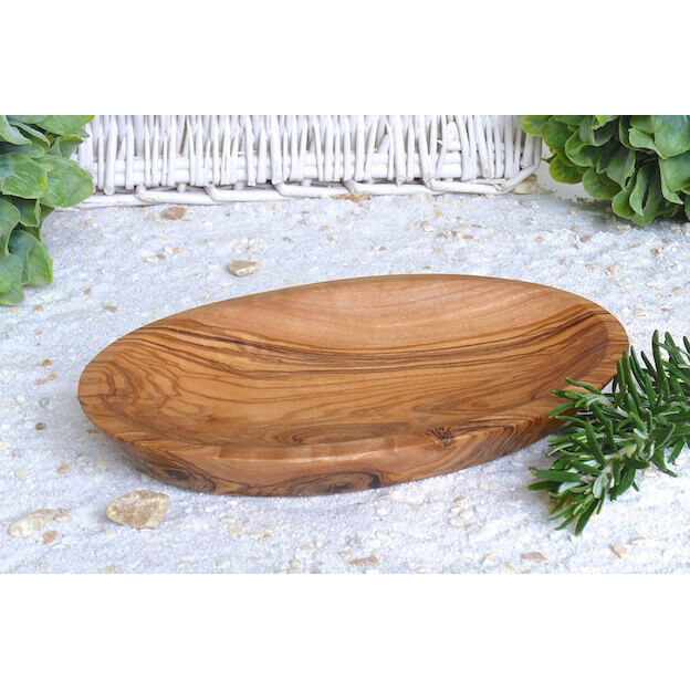 Schälchen aus Olivenholz 16 x 8,5 cm weitere Ansicht Schälchen aus Olivenholz 16 x 8,5 cm