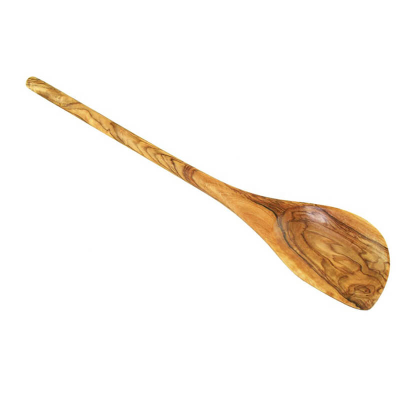 Kochlöffel aus Olivenholz mit Ecke, ca. 30 cm weitere Ansicht Kochlöffel aus Olivenholz mit Ecke, ca. 30 cm