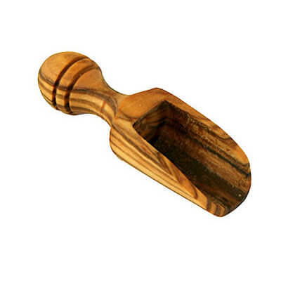 Salzlöffelchen aus Olivenholz ca. 6 - 7 cm weitere Ansicht Salzlöffelchen aus Olivenholz ca. 6 - 7 cm