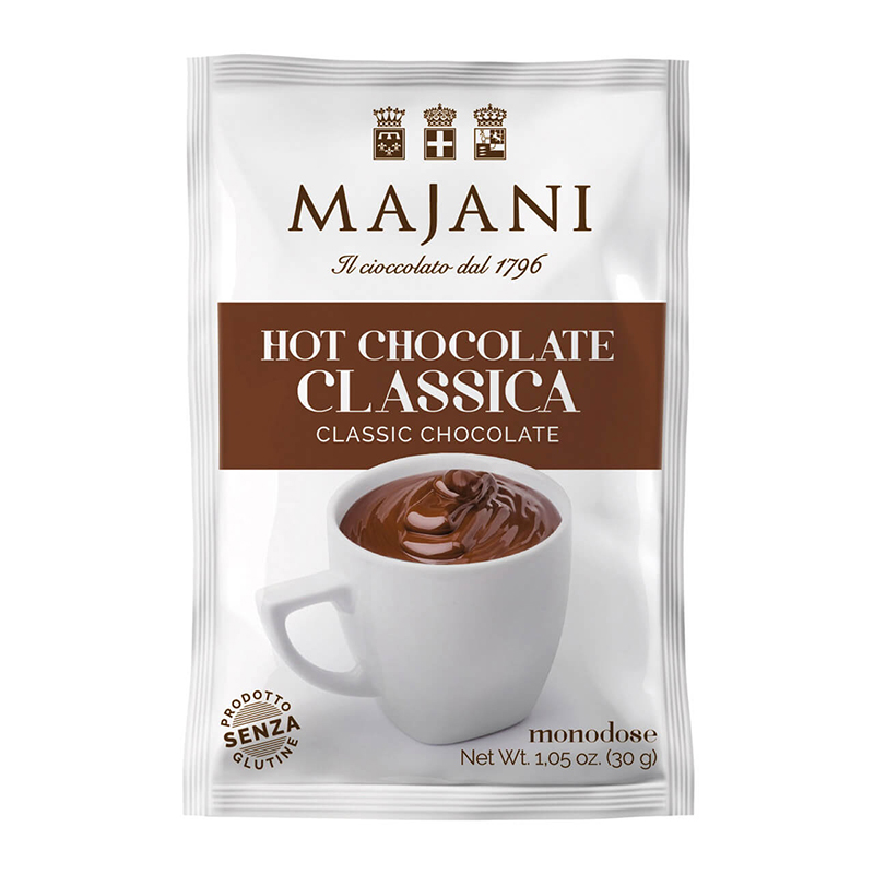 Majani Trinkschokolade aus heller Schokolade, 30 g weitere Ansicht Majani Trinkschokolade aus heller Schokolade, 30 g