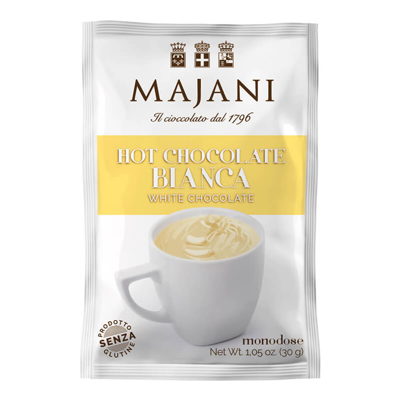 Majani Trinkschokolade weiße Schokolade, 30 g