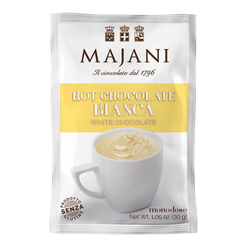 Majani Trinkschokolade weiße Schokolade, 30 g weitere Ansicht Majani Trinkschokolade weiße Schokolade, 30 g