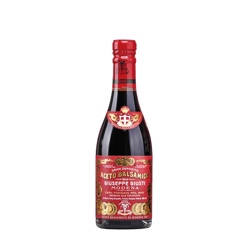 Giuseppe Giusti Aceto balsamico d'Oro Riccardo Giusti mit 3 Medaillen, 250 ml weitere Ansicht Giuseppe Giusti Aceto balsamico d'Oro Riccardo Giusti mit 3 Medaillen, 250 ml