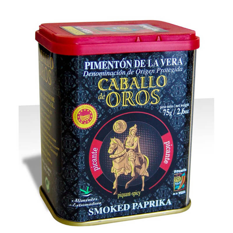 Smoked Paprika scharf - Pimentón de la Vera spicy von Caballo de Oros, 75 g