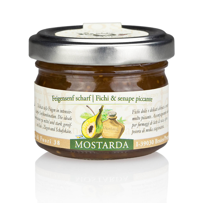 Mostarda Feigensenf scharf von Pragas, 70 g weitere Ansicht Mostarda Feigensenf scharf von Pragas, 70 g