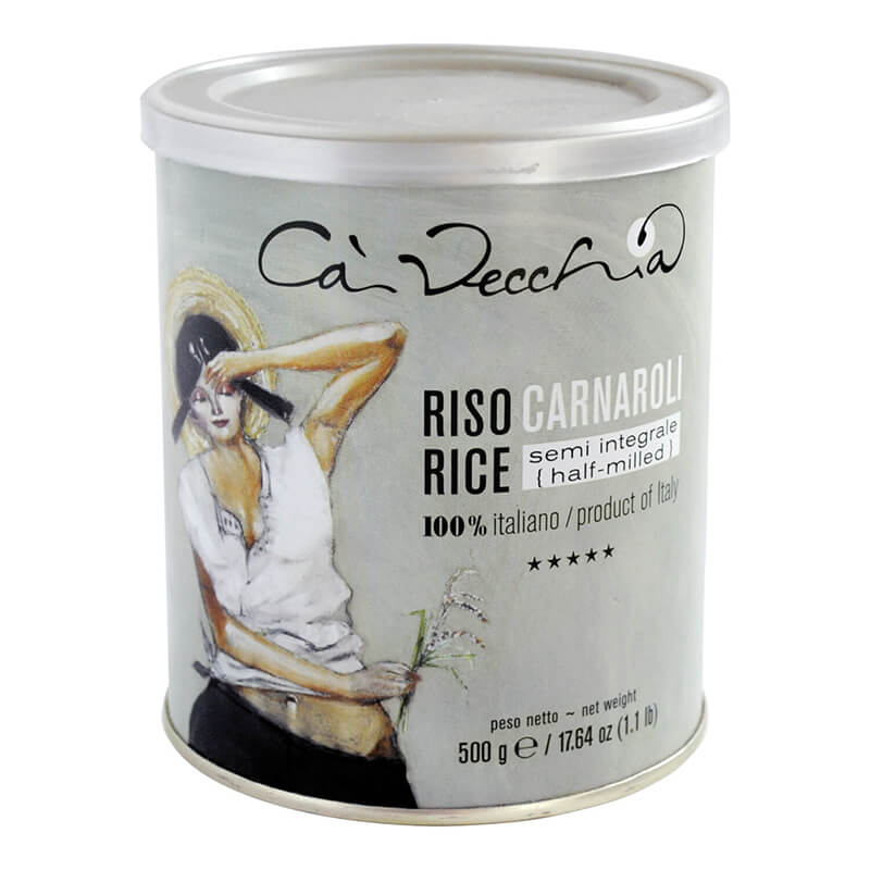 Risottoreis Carnaroli bianco semi integrale von Cà Vecchia, 500 g weitere Ansicht Risottoreis Carnaroli bianco semi integrale von Cà Vecchia, 500 g