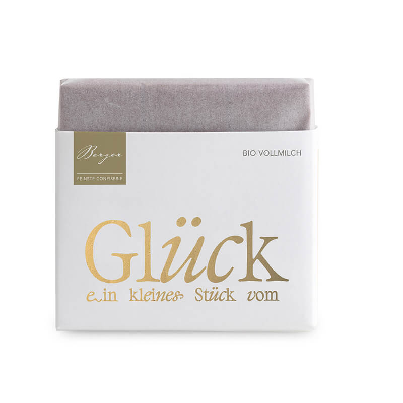 Berger Vollmilchschokolde Bio Glück, 40 g