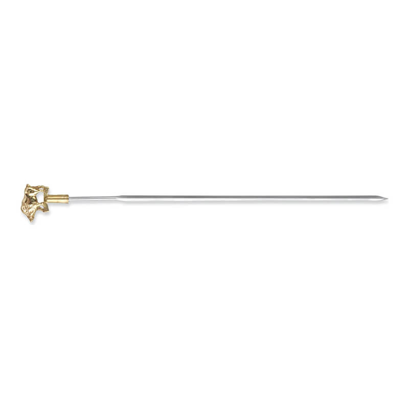 Triangle Grillspieß aus Edelstahl & Messing Wildschwein, 28 cm weitere Ansicht Triangle Grillspieß aus Edelstahl & Messing Wildschwein, 28 cm
