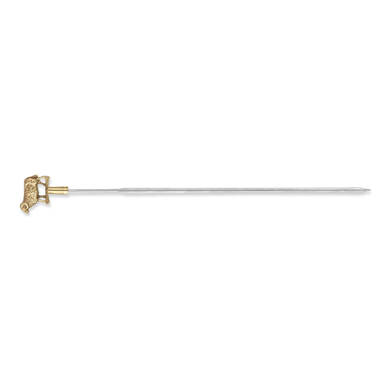 Triangle Grillspieß aus Edelstahl & Messing Widder, 28 cm weitere Ansicht Triangle Grillspieß aus Edelstahl & Messing Widder, 28 cm
