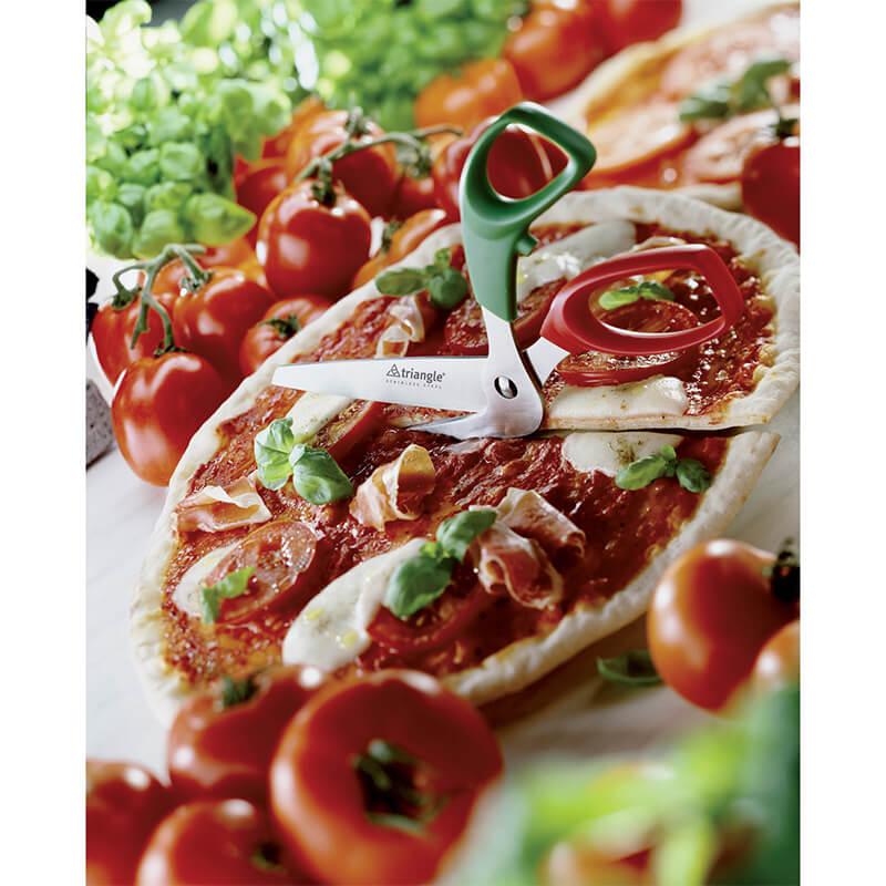 Triangle Pizzaschere aus Edelstahl & Kunststoff, schwarz