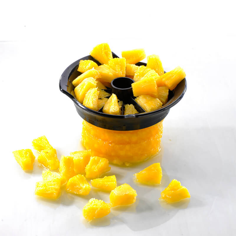 GEFU Ananasschneider Professional Plus inkl. Stückchenschneider & Aufbewahrungsbehälter