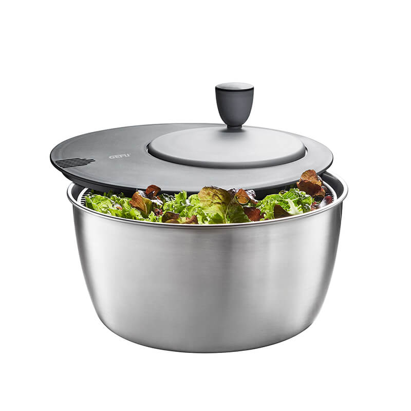 GEFU Salatschleuder Rotare aus Edelstahl Ø 25 cm, 3 l weitere Ansicht GEFU Salatschleuder Rotare aus Edelstahl Ø 25 cm, 3 l