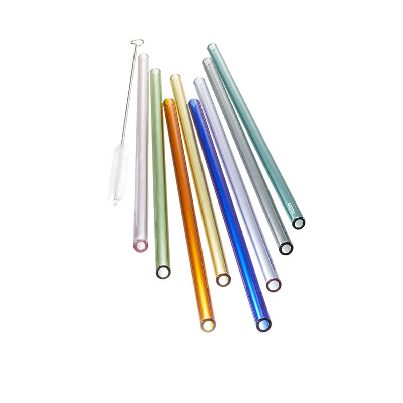 GEFU Glastrinkhalm Future bunt gemischt mit Bürste, 23 cm weitere Ansicht GEFU Glastrinkhalm Future bunt gemischt mit Bürste, 23 cm