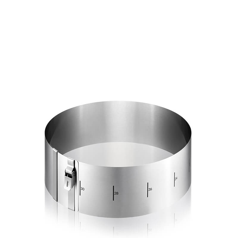 GEFU Tortenring Tondo Clip Ø 16-30 cm aus Edelstahl, Höhe: 10 cm weitere Ansicht GEFU Tortenring Tondo Clip Ø 16-30 cm aus Edelstahl, Höhe: 10 cm