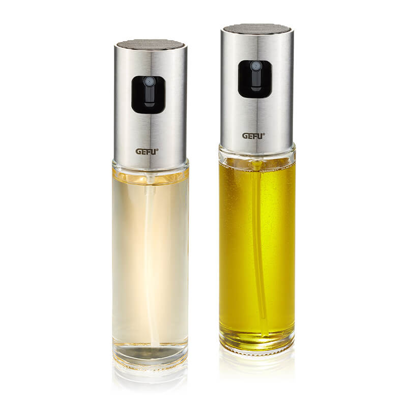 GEFU Essig-Öl Sprüher Neva aus Glas und Edelstahl, 2er Set weitere Ansicht GEFU Essig-Öl Sprüher Neva aus Glas und Edelstahl, 2er Set
