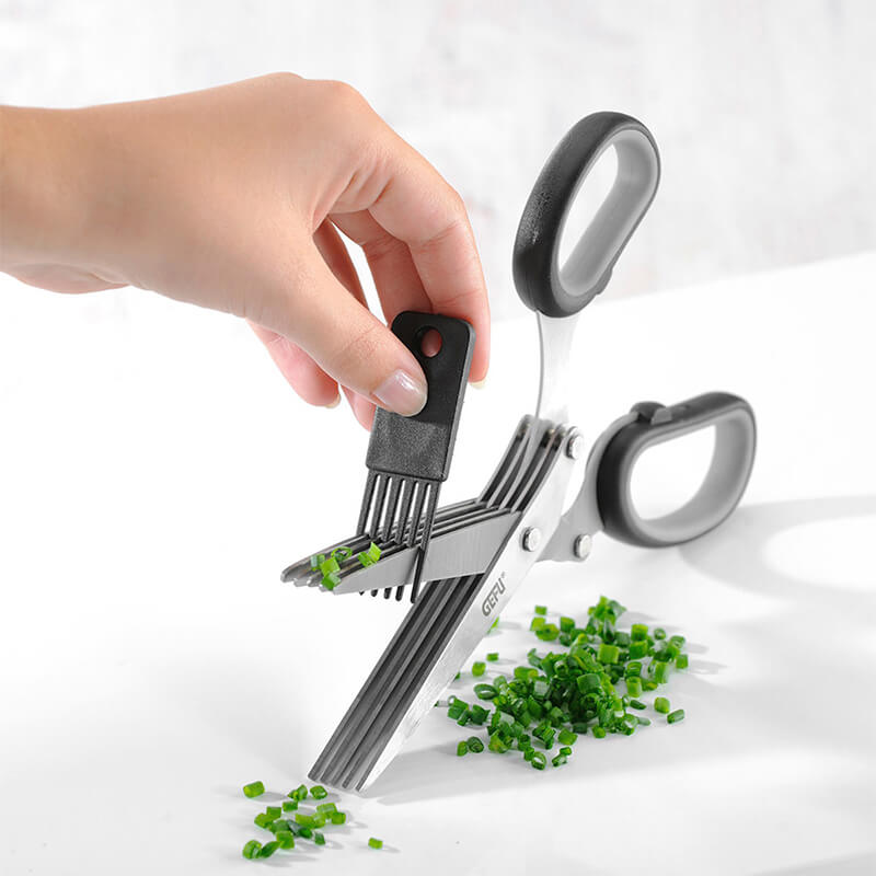 GEFU Kräuterschere Cutare aus Metall & Kunststoff inkl. Reinigungskamm, grün weitere Ansicht GEFU Kräuterschere Cutare aus Metall & Kunststoff inkl. Reinigungskamm, grün