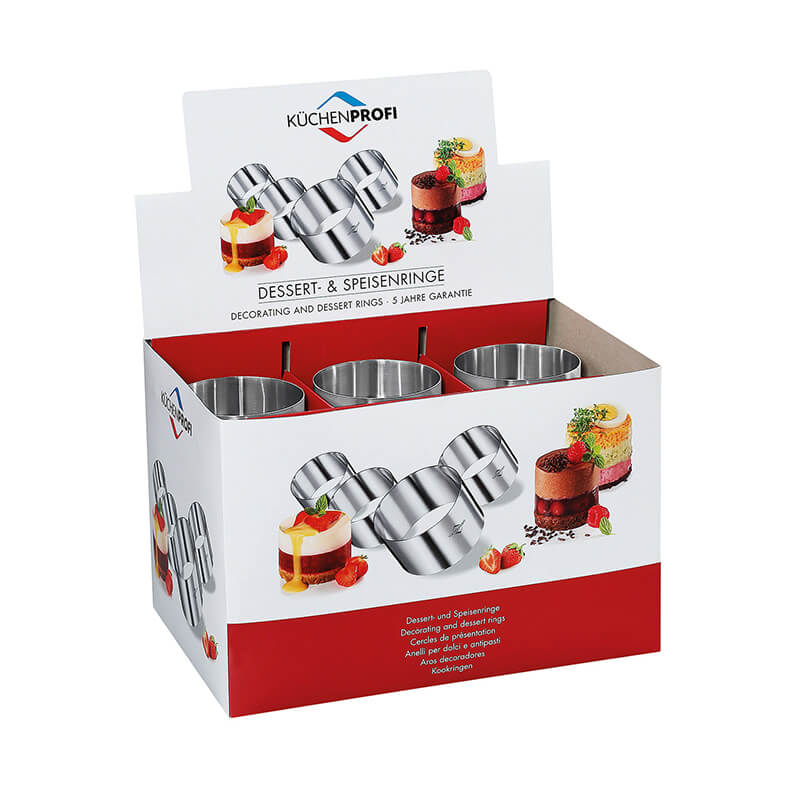 Dessert- und Speisenring aus Edelstahl Höhe 5 cm, Ø 8 cm von Küchenprofi weitere Ansicht Dessert- und Speisenring aus Edelstahl Höhe 5 cm, Ø 8 cm von Küchenprofi