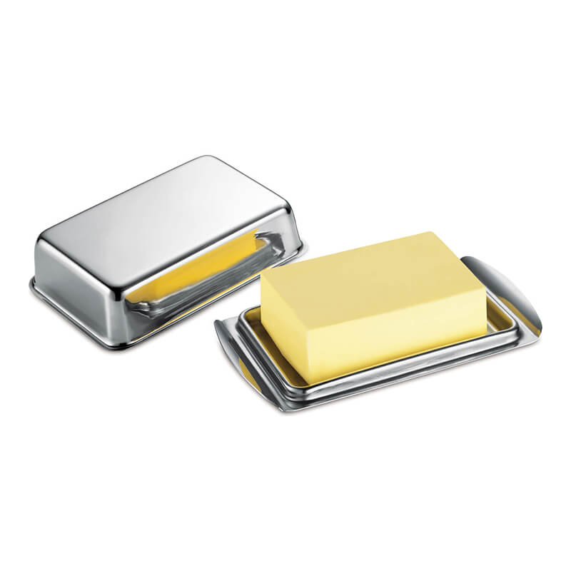 Butterdose aus rostfreiem Edelstahl von Küchenprofi weitere Ansicht Butterdose aus rostfreiem Edelstahl von Küchenprofi