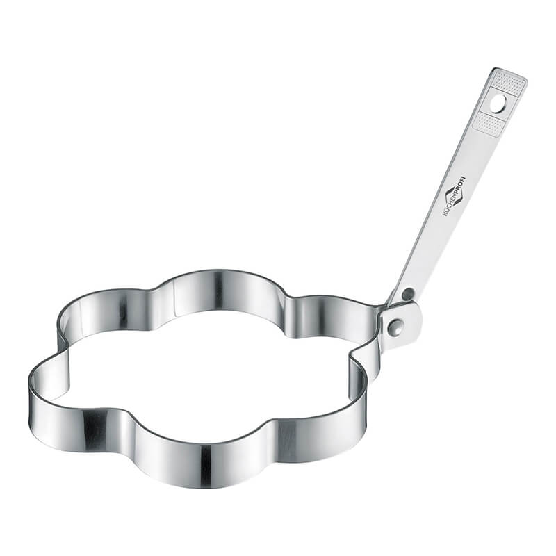 Setzei-Ring Blume 2er Set aus Edelstahl von Küchenprofi weitere Ansicht Setzei-Ring Blume 2er Set aus Edelstahl von Küchenprofi