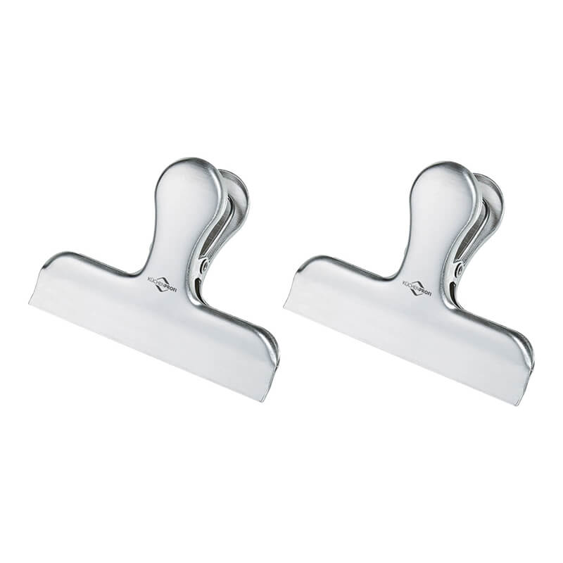 Verschlussklammern aus Edelstahl, 2er Set von Küchenprofi weitere Ansicht Verschlussklammern aus Edelstahl, 2er Set von Küchenprofi