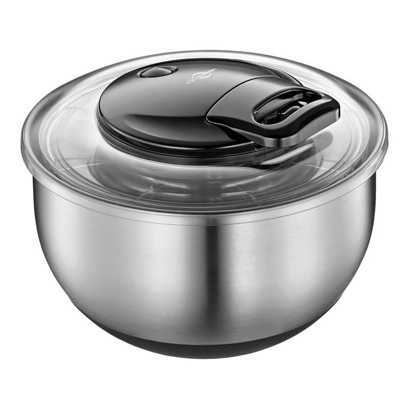 Salatschleuder Turbo aus Edelstahl 5 Liter von Küchenprofi weitere Ansicht Salatschleuder Turbo aus Edelstahl 5 Liter von Küchenprofi