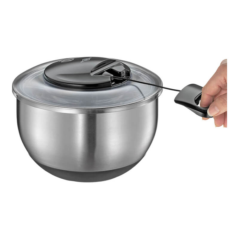 Salatschleuder Turbo aus Edelstahl 5 Liter von Küchenprofi weitere Ansicht Salatschleuder Turbo aus Edelstahl 5 Liter von Küchenprofi