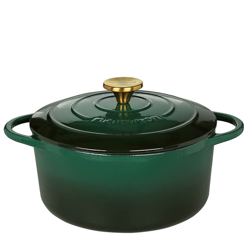 Bratentopf Provence rund mit Gussdeckel racing green, 24 cm von Küchenprofi weitere Ansicht Bratentopf Provence rund mit Gussdeckel racing green, 24 cm von Küchenprofi