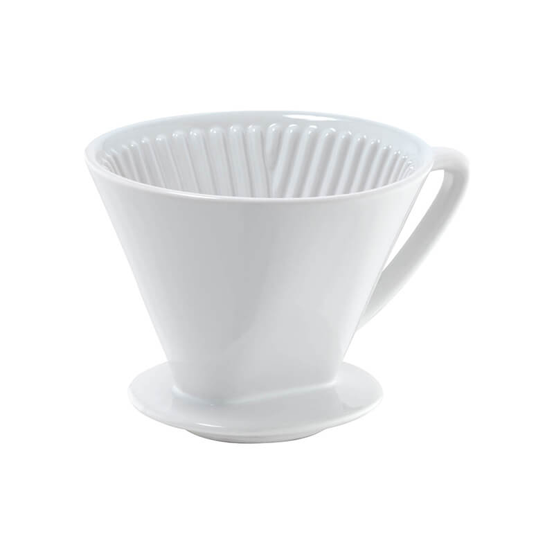 Cilio Kaffeefilter weiß aus Porzellan für 8 - 10 Tassen, Gr. 4 weitere Ansicht Cilio Kaffeefilter weiß aus Porzellan für 8 - 10 Tassen, Gr. 4
