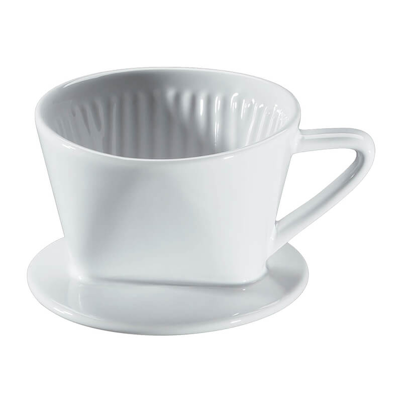 Cilio Kaffeefilter weiß aus Porzellan, Größe 1 weitere Ansicht Cilio Kaffeefilter weiß aus Porzellan, Größe 1
