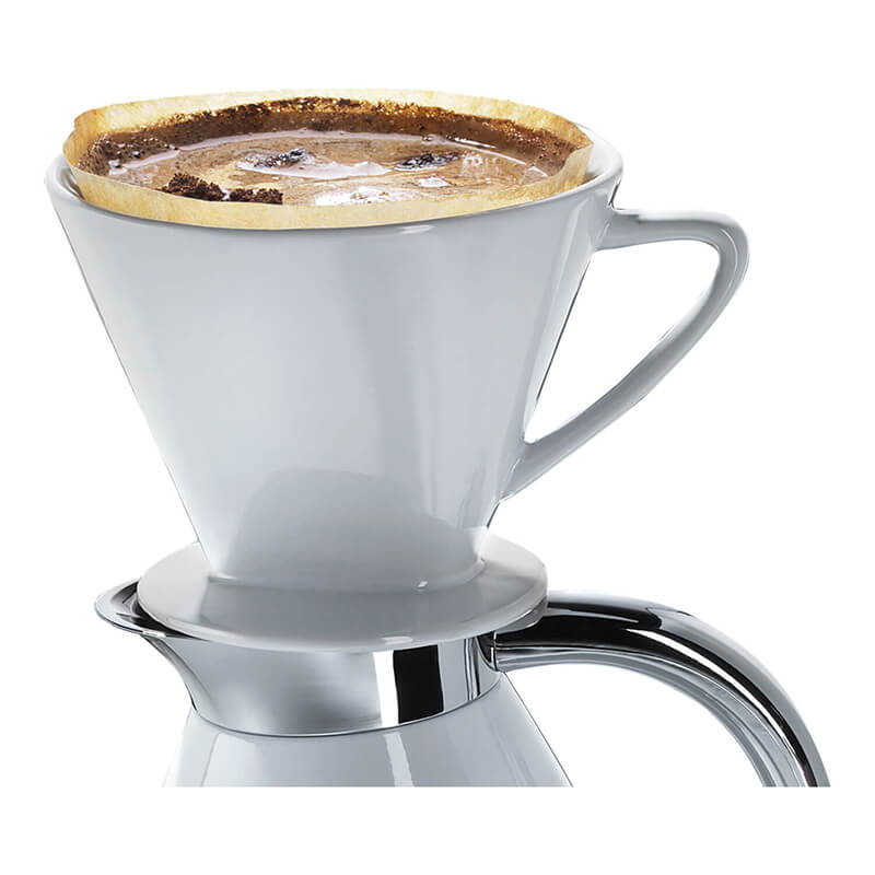 Cilio Kaffeefilter weiß mit Stutzen für 8 - 10 Tassen, Gr. 4