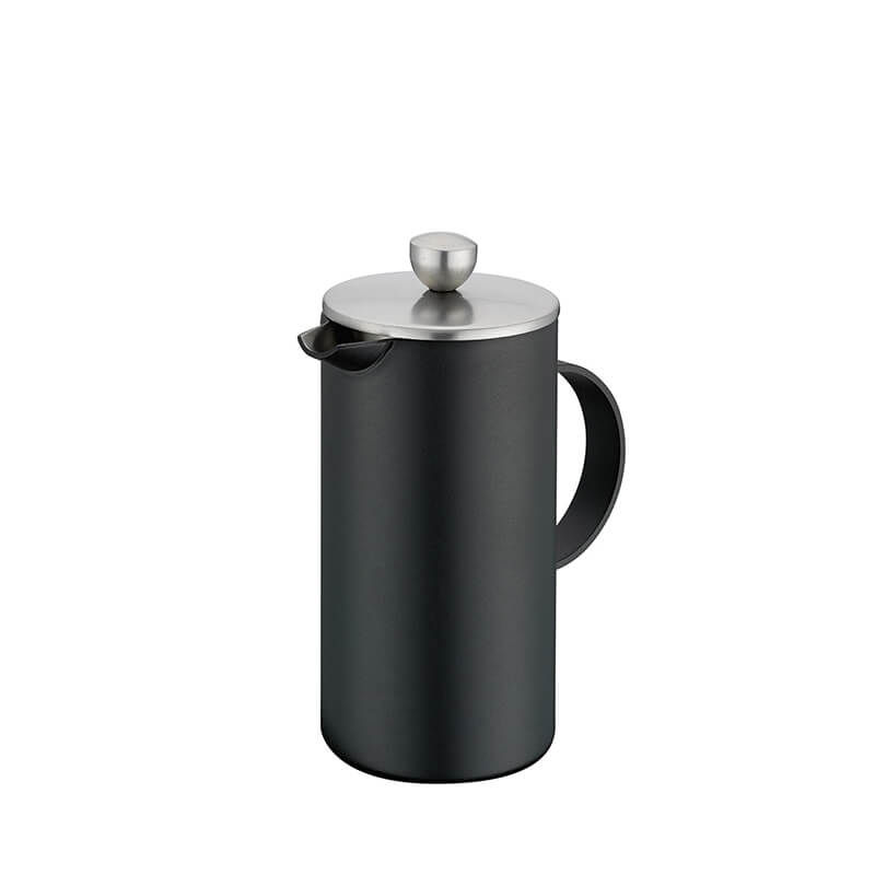Cilio Kaffeebereiter Aida aus Edelstahl - schwarz lackiert für 3 Tassen
