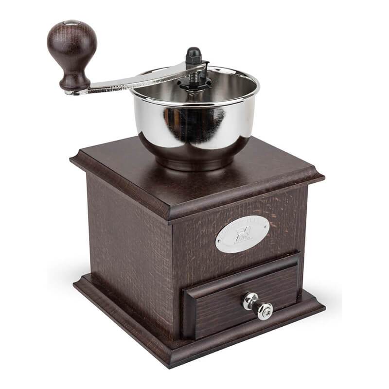 Peugeot Brésil manuelle Kaffeemühle aus Holz schokolade, 21 cm weitere Ansicht Peugeot Brésil manuelle Kaffeemühle aus Holz schokolade, 21 cm