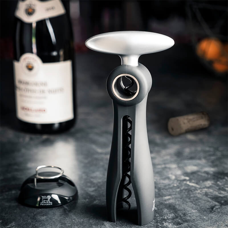 Peugeot Salma Korkenzieher mit Manschettenschneider schwarz, 19 cm