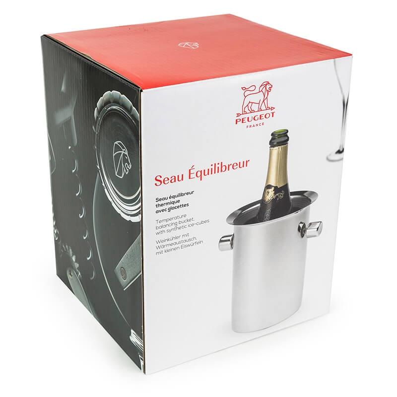 Peugeot Weinkühler / Champagnerkühler - mit Wärmeaustausch über Kühlakkus weitere Ansicht Peugeot Weinkühler / Champagnerkühler - mit Wärmeaustausch über Kühlakkus