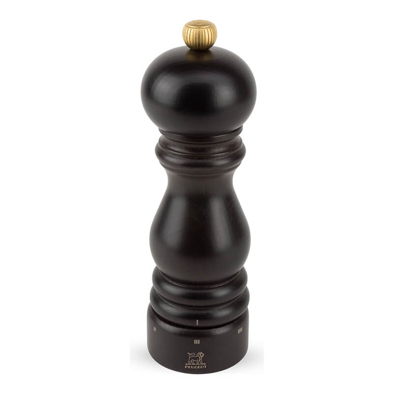 Peugeot Paris manuelle Salzmühle aus Holz mit u'Select-System schokolade, 18 cm