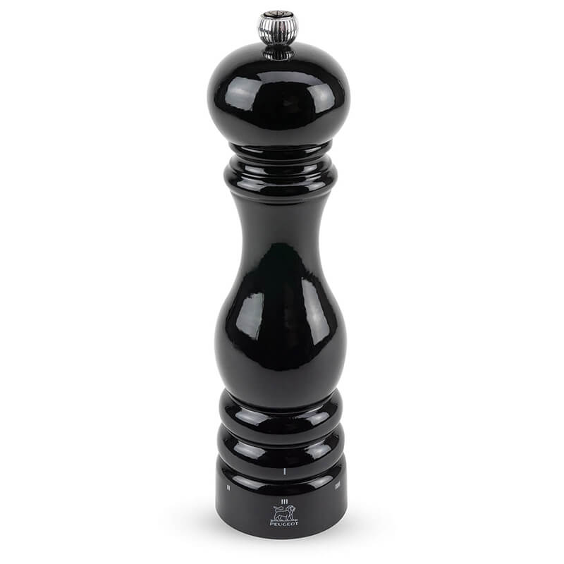 Peugeot Paris manuelle Pfeffermühle aus Holz mit u'Select-System schwarz lackiert, 22 cm weitere Ansicht Peugeot Paris manuelle Pfeffermühle aus Holz mit u'Select-System schwarz lackiert, 22 cm