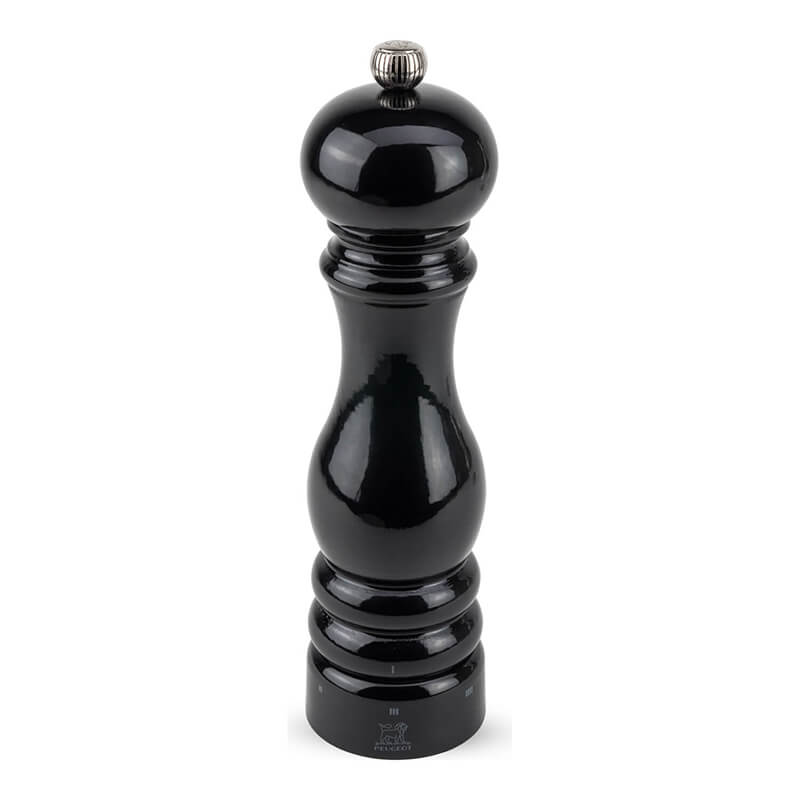 Peugeot Paris manuelle Salzmühle aus Holz mit u'Select-System schwarz lackiert, 22 cm weitere Ansicht Peugeot Paris manuelle Salzmühle aus Holz mit u'Select-System schwarz lackiert, 22 cm