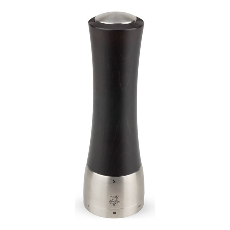 Peugeot Madras manuelle Salzmühle aus Holz & Edelstahl mit u'Select-System schokolade, 21 cm weitere Ansicht Peugeot Madras manuelle Salzmühle aus Holz & Edelstahl mit u'Select-System schokolade, 21 cm