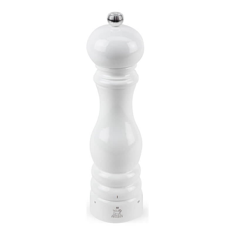 Peugeot Paris manuelle Salzmühle aus Holz mit u'Select-System weiß lackiert, 22 cm