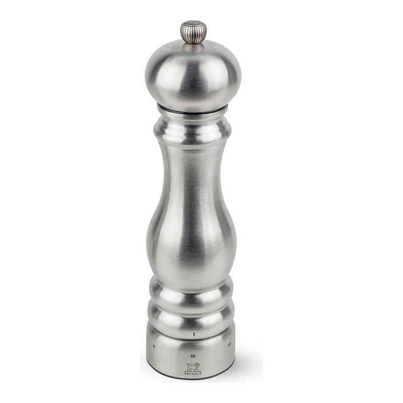Peugeot Paris Chef manuelle Salzmühle aus Edelstahl mit u'Select-System, 22 cm weitere Ansicht Peugeot Paris Chef manuelle Salzmühle aus Edelstahl mit u'Select-System, 22 cm