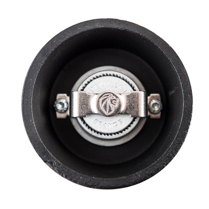 Peugeot Bali Fonte manuelle Pfeffermühle aus Gusseisen schwarz, 8 cm weitere Ansicht Peugeot Bali Fonte manuelle Pfeffermühle aus Gusseisen schwarz, 8 cm