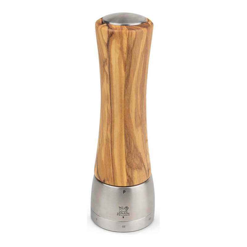 Peugeot Madras manuelle Pfeffermühle mit u'Select-System aus Olivenholz, 21 cm weitere Ansicht Peugeot Madras manuelle Pfeffermühle mit u'Select-System aus Olivenholz, 21 cm