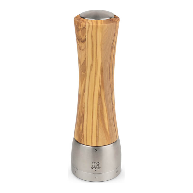Peugeot Madras manuelle Salzmühle mit u'Select-System aus Olivenholz, 21 cm