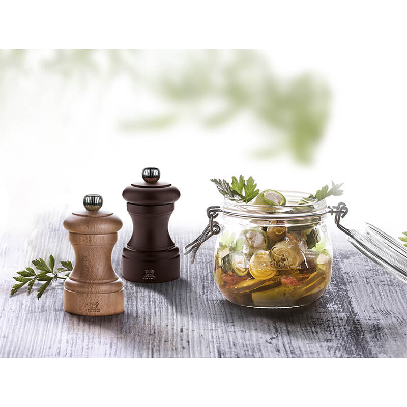 Peugeot Bistro manuelle Pfeffermühle aus Holz natur, 10 cm weitere Ansicht Peugeot Bistro manuelle Pfeffermühle aus Holz natur, 10 cm